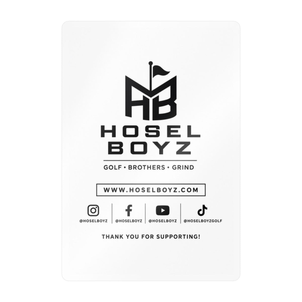 Hosel Boyz Logo Vinyl Decal