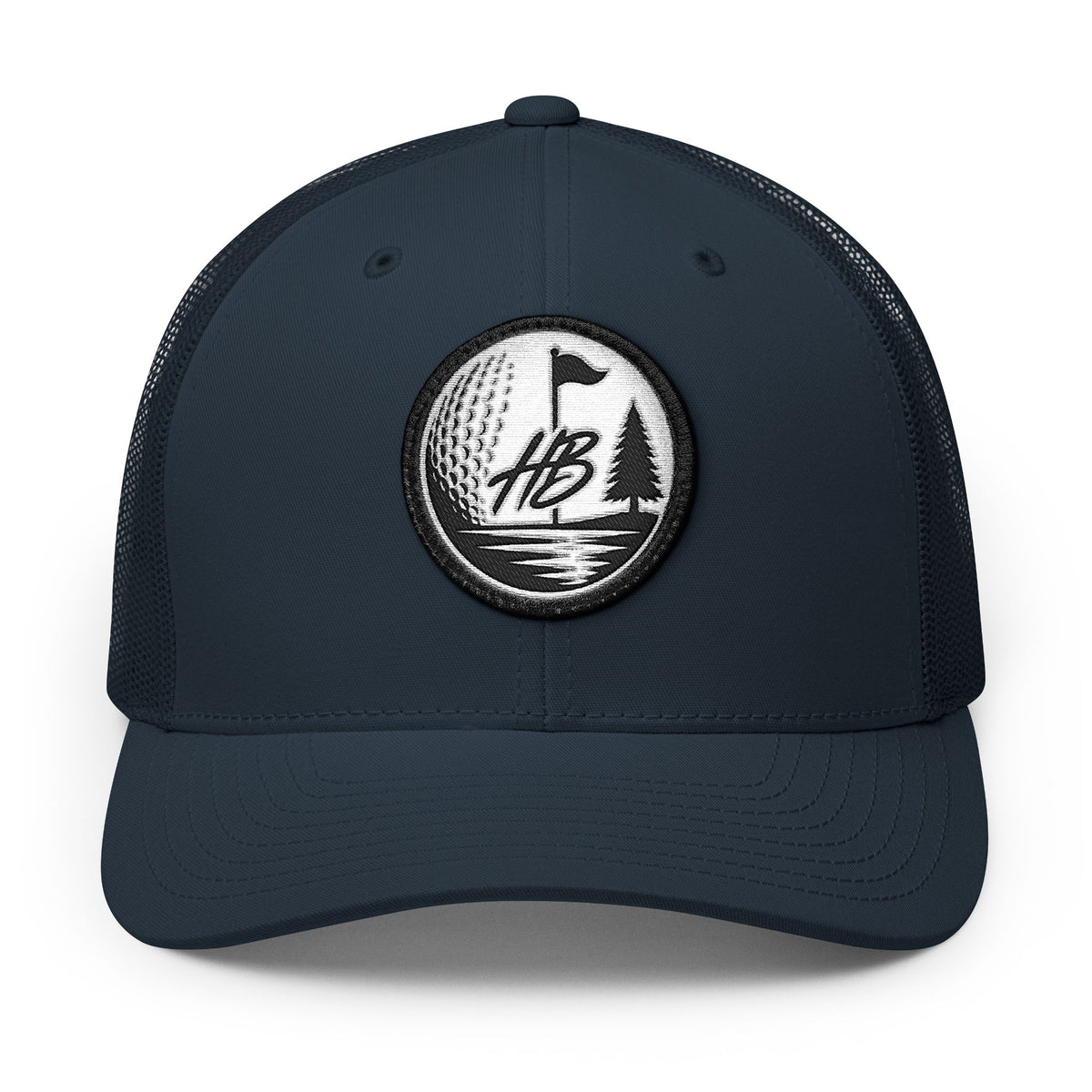 Navy / White patch