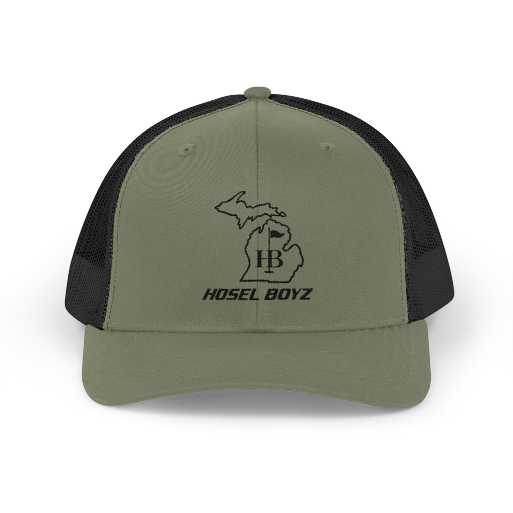 Hosel Boyz Michigan Outline Snapback Trucker Cap